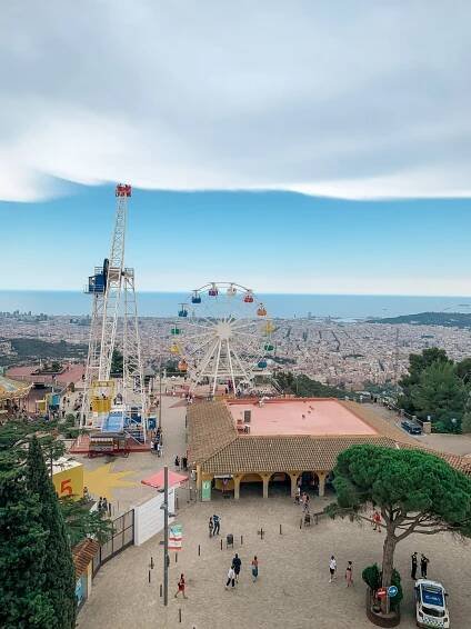 barcelona bucket list amusement park mount tibidabo