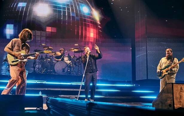 Imagine Dragons perform live in 2024.