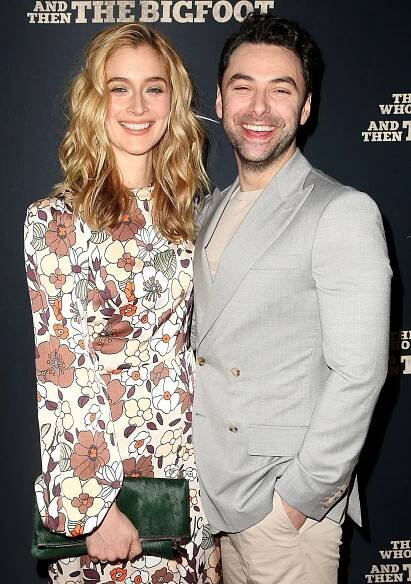 Aidan Turner and Caitlin Fitzgerald