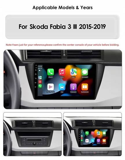 Automobilové rádio 2DIN Android Škoda Fabia 3 III 2015 2016 2017 2018 2019 Značka Eunavi