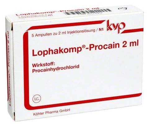 LOPHAKOMP Procain 2 ml Injektionslösung