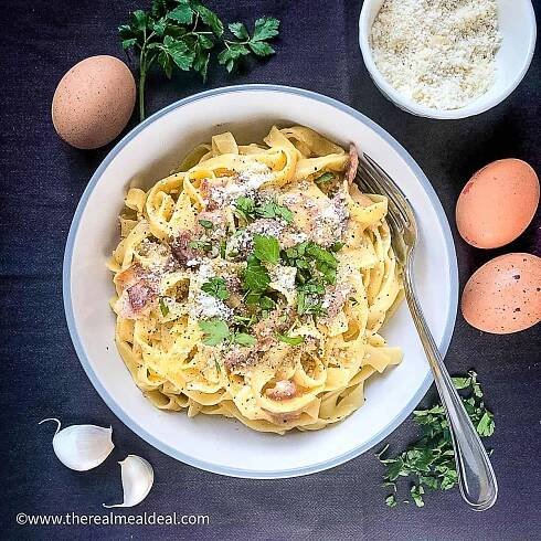 Tagliatelle Carbonara (No Cream)