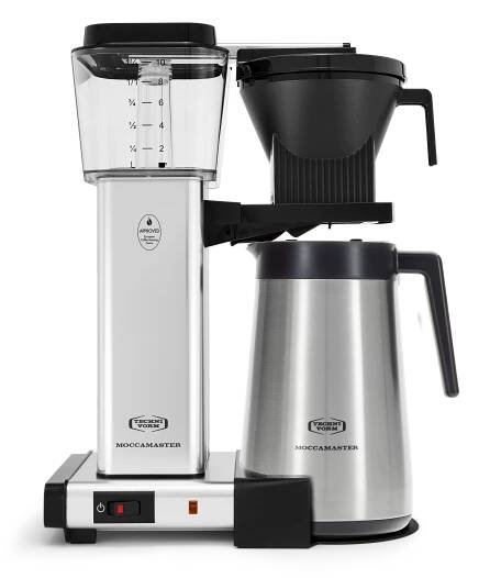 Moccamaster KBGT Coffee Maker in Polished Silver