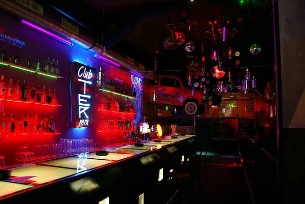 Modern design, one of the best Gay clubs in Prague.