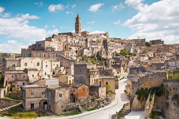 Sassi di Matera in Puglia, Italy