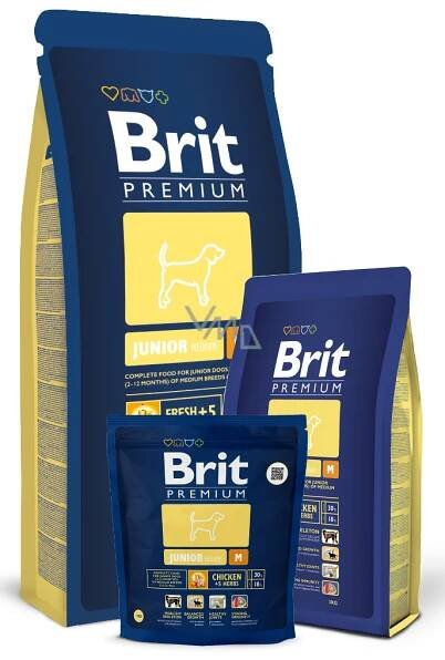 Brit Premium Junior M für Hündchen 2-12 Monate mittlerer Rassen 10 -25 kg - 3 kg Komplettfutter - VMD parfumerie - drogerie