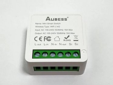 Wifi Aubess Smart Switch - wi-fi bezdrátový spínač - Tuya, Smart Life - Elektro