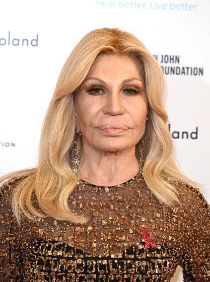 Donatella Versace at "The Devil Wears Prada: The Musical" World Premiere at the Dominion Theatre on December 01, 2024