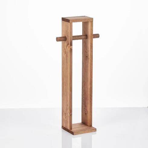 Dřevěný držák na toaletní papír, 61 x 14 x 8 cm