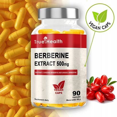 BERBERIN HCL 500 mg BERBERINE 100kapslí CUKROVKA VEGE TRUE HEALTH