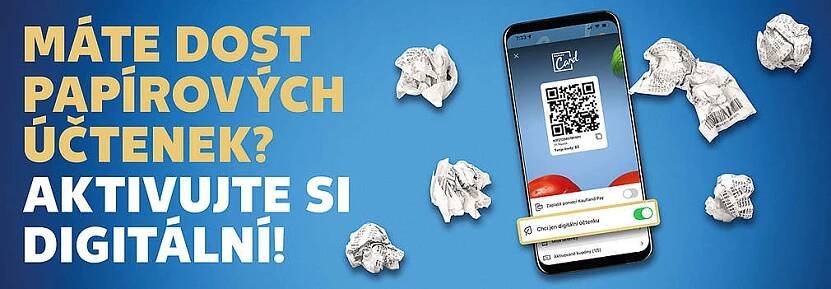 Máte dost papírových účtenek? Aktivujte si digitální!