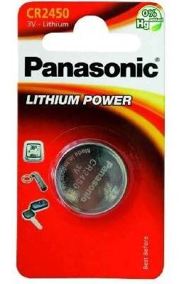 PANASONIC Lithiová baterie (knoflíková) CR-2450EL/1B 3V (Blistr 1ks)