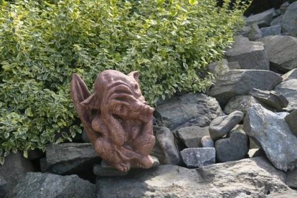 Dráček - zahradní dekorace z umělého kamene , Drache - Zahrada