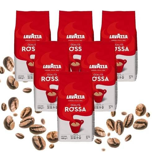 Káva zrnková Lavazza Qualita Rossa 6x1 kg
