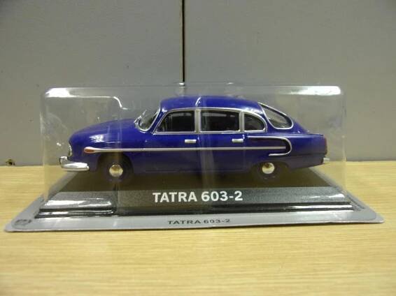 Retro kovové autíčko DeAgostini 1:43 TATRA 603-2, veterán