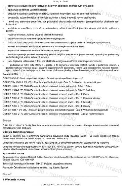 ČSN 73 0804 (730804) - Požární bezpečnost staveb - Výrobní objekty - říjen 2002 - Technické normy - Ing. Jiří Hrazdil