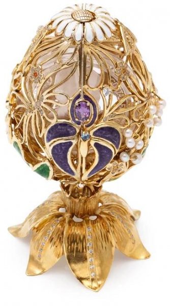 Originální klenot na téma Jaro se stříbrnou mincí Gustav Fabergé proof | Česká mincovna