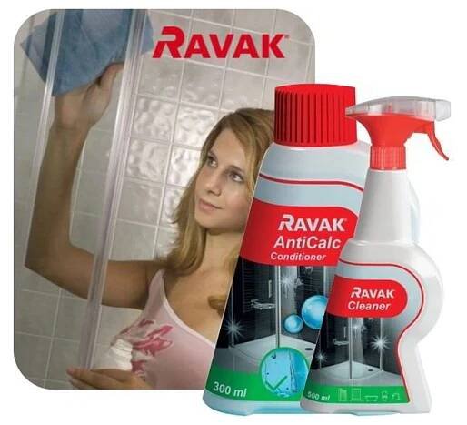 Ravak SET - Cleaner, 500 ml + Anticalc condiotioner, 300 ml
