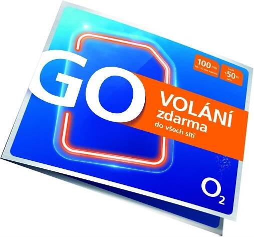 O2 Předplacená karta GO Volání Zdarma
