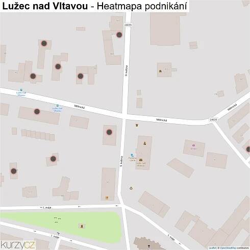 Lužec nad Vltavou - mapy | Kurzy.cz