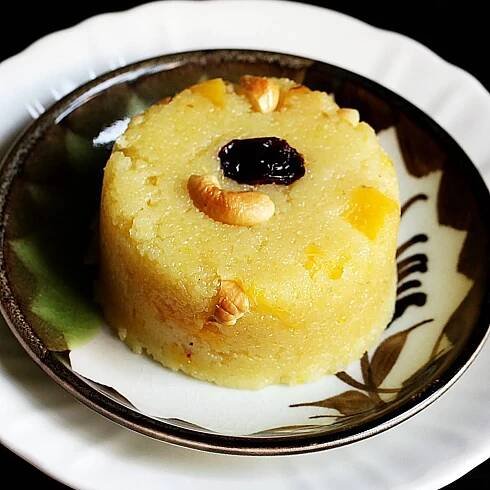 Pineapple Kesari (Pineapple Sheera) - Swasthi's Recipes