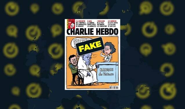 Fake Charlie Hebdo cover shows Zelenskyy exploiting Pope Francis’ death for cash
