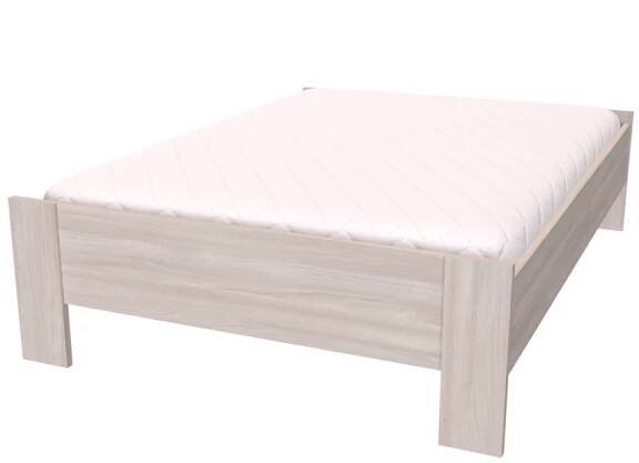Postel NÁBYTEK MIKULÍK s.r.o. NEDO - postel 120x200cm / 140x200cm Dekor: olše, Šířka pro matraci: 120cm, Varianta: Síla bočnice 18mm Dekor: akácie světlá