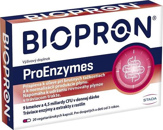 BIOPRON ProEnzymes 1×20 cps, výživový doplnok