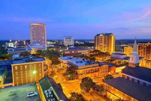 tallahassee florida skyline - tallahassee - stock snímky, obrázky a fotky