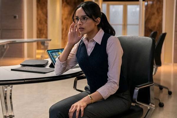 Aparna Brielle as Tina Mukerji in episode 108 of Fubar.