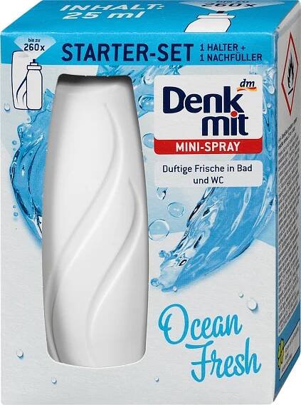 mini sprej Ocean Fresh + náhradní náplň, 25 ml