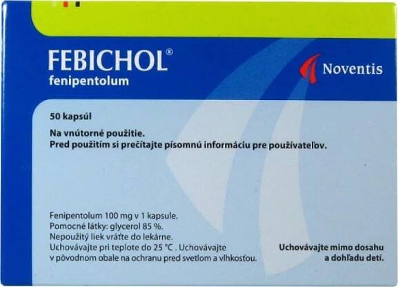 Febichol 100 mg 50 cps.