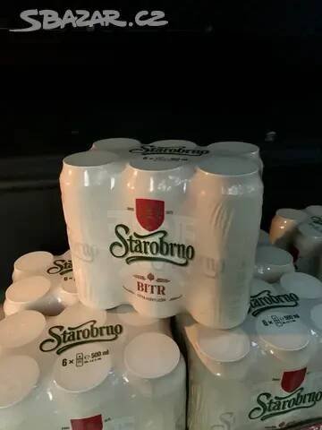 Starobrno Bitr pivo v plechu
