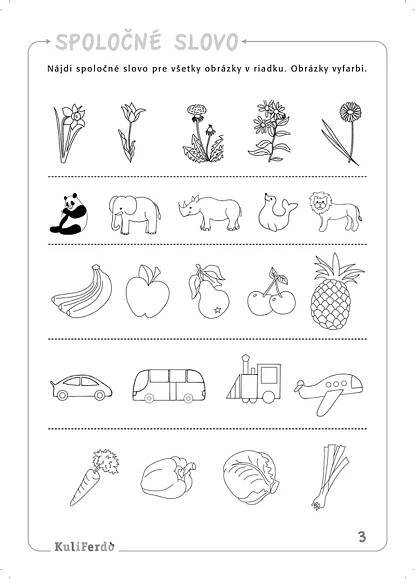 a worksheet with pictures of different objects in spanish