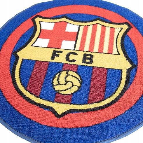 FC BARCELONA Kulatý Koberec s krátkým vlasem 60 cm BARCA KOBEREC