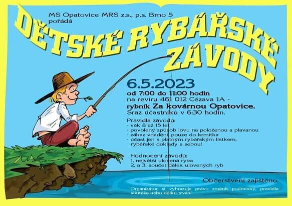 Opatovické dětské rybářské závody • Město Rajhrad