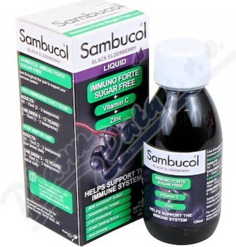 SAMBUCOL Immuno Forte Sirup dia+vit.C+zinek 120ml