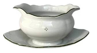 Omáčník, český porcelán, Verona, 0,45 l, kytičky, G. Benedikt