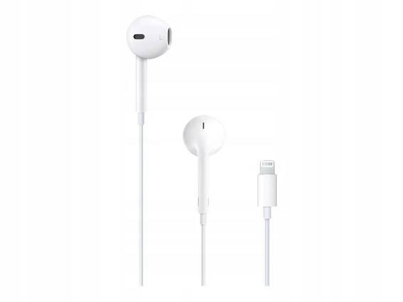 Sluchátka Apple EarPods s konektorem Lightning jsou bílá