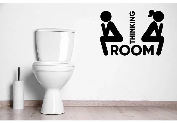 Samolepka na zeď Thinking room