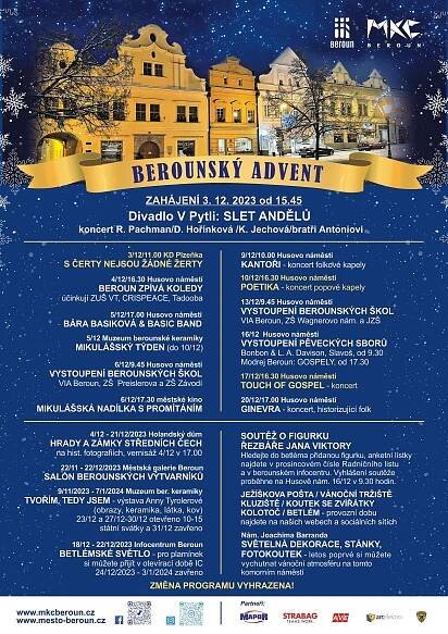 Berounský advent 2023: Slet andělů, dobrá muzika a nové atrakce | Berounský Region