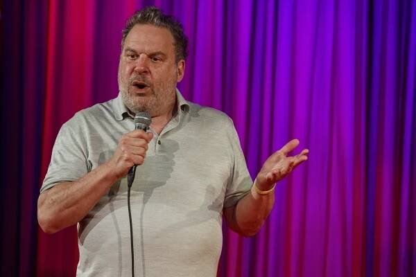 Jeff Garlin performs at Comedy Gives Back Hosts Benefit In Honor Of Brodyfest 2024 And The Late Brody Stevens at The Comedy Store on August 18, 2024 in West Hollywood, California.