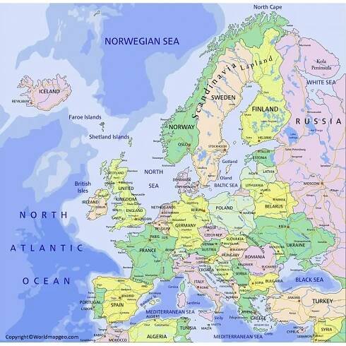 europe political map
