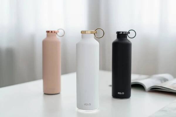 Equa Smart – chytrá lahev, ocel, Dark Grey