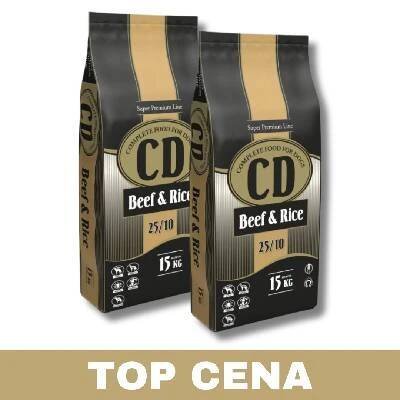 CD Beef and Rice 25/10 2x 15 kg + Dárek k objednávce Varianta granulí: 2x 15kg + Dáreček k objednávce