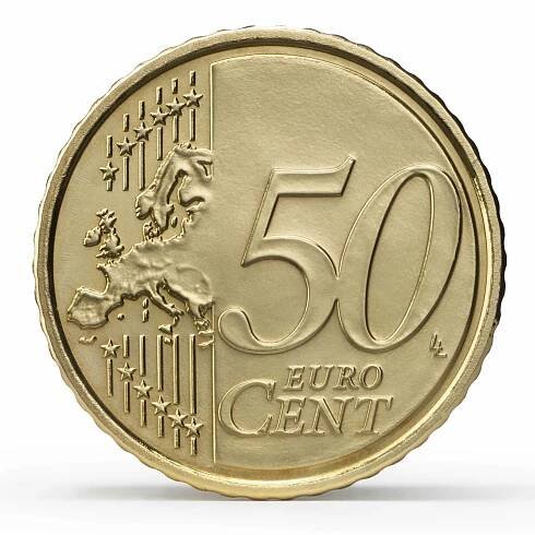 Slovenské euromince - 50 centů