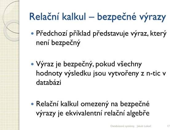 PPT - Úvod do databázových systémů PowerPoint Presentation, free download - ID:2182867