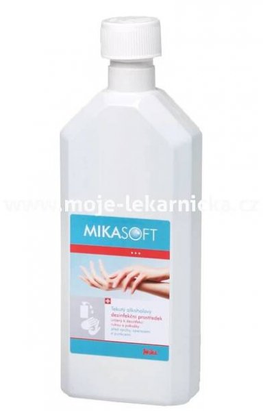Bezbarvá dezinfekce kůže a ran MIKASOFT - 500ML