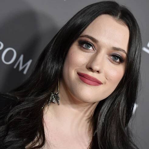 Kat Dennings Uses Excess Face Cream on the Ends of Hair