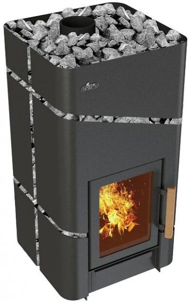 Grill`D Zorro Short Wood-Burning Sauna Heater / Stove Interior Wood Loading